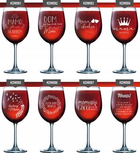 lampka kieliszek do wina z grawerem na PREZENT na imieniny personalizowany na Arena.pl