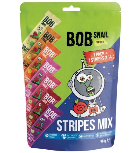 BOB SNAIL Przekąski stripe mix 7x14gr na Arena.pl