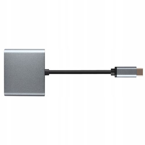 ADAPTER HUB USB C HDMI USB PD PRZEJŚCIÓWKA ROZDZIELA 1 ZŁĄCZE -> 2 MONITORY na Arena.pl