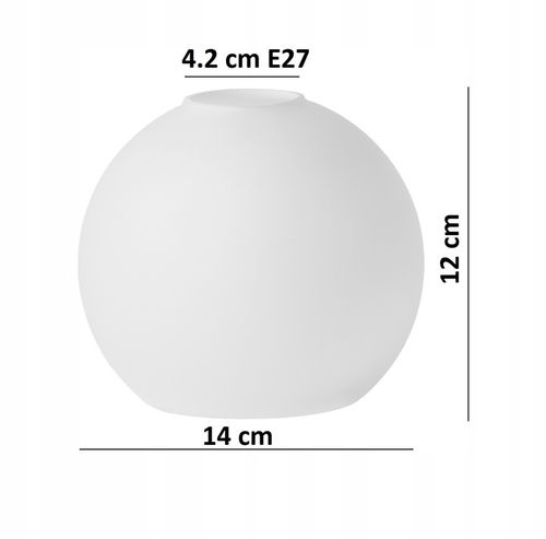 Klosz Kula Mleczna do Lamp Żyrandoli Kinkietów E27 na Arena.pl