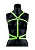 body harness   glow in the dark   neon green/black   l/xl