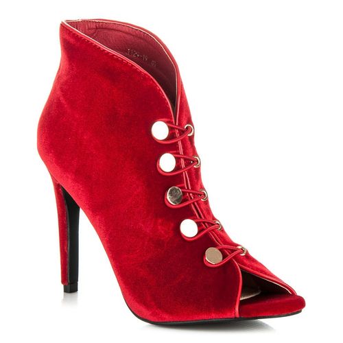 Welurowe Botki Open Toe r.35 na Arena.pl