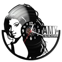 Zegar ścienny z płyty winylowej Amy Winehouse 1250.14