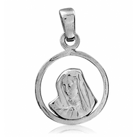 SREBRNY MEDALIK Z MATKĄ BOSKĄ PRÓBA SREBRA 925