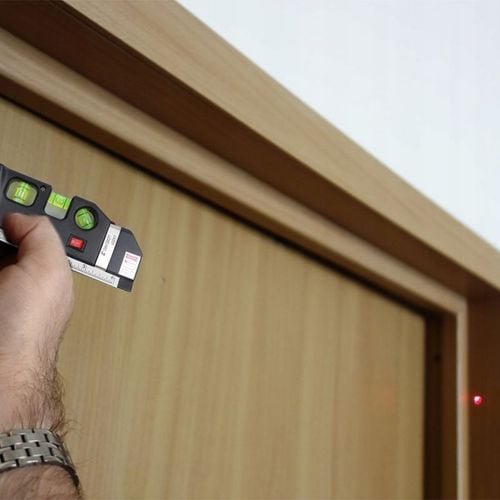 POZIOMICA LASEROWA Z MIARKĄ MIARĄ 250CM LASER KRZYŻOWY 3 LIBELKI na Arena.pl