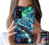 ETUI DO SAMSUNG GALAXY A41 - POCIĄG, EKSPRES ŚWIĄTECZNY WZORY + SZKŁO