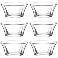 LAV Vira Salaterki Szklane 310ml - Zestaw 6 Miseczek do Deserów