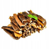 Przysmak, naturalny gryzak dla psa Suszona Skóra Wołowa Petmex 15 cm, 1kg