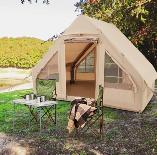 Namiot dmuchany z pompką dla 4-6 osób kemping na Arena.pl