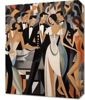 Obraz 40x50cm Bal w Art Deco