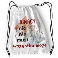 Plecak Dla Ignacego Sportowy Szkolny Worek Torba Z Nadrukiem Ze Zdjęciem