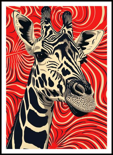 Plakat 67,5x95cm Wzrok Żyrafy na Arena.pl