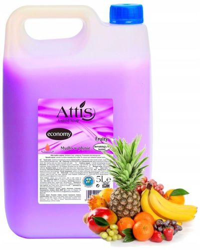 Mydło w Płynie ATTIS 5l GOLD DROP Owocowe FRUITY na Arena.pl