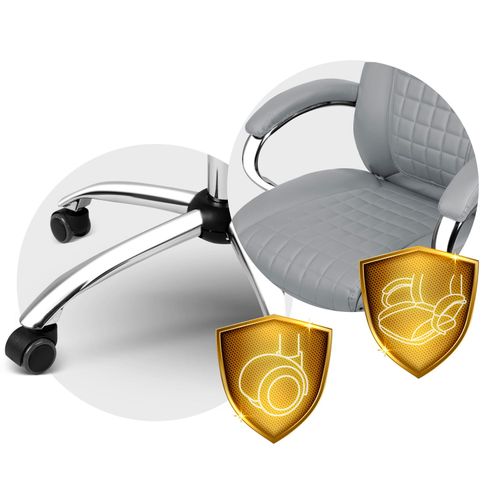 Fotel biurowy Sofotel Batory - jasno szary na Arena.pl