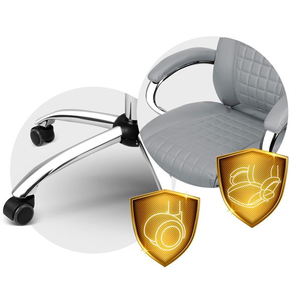 Fotel biurowy Sofotel Batory - jasno szary zdjęcie 7