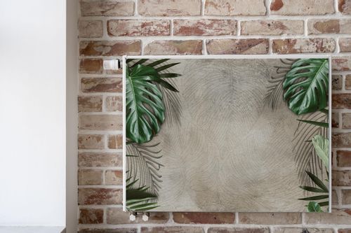 MAGNETYCZNA Osłona Kaloryfera Beton Liście TROPIKALNE 100cm x 60cm na Arena.pl