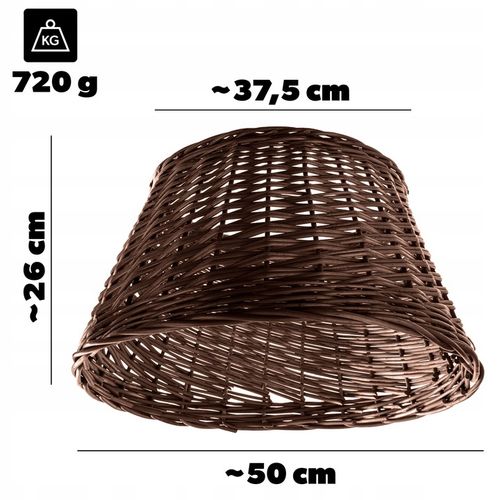 OSŁONA WIKLINOWA NA STOJAK POD CHOINKĘ 50 cm OSŁONKA KOSZ STOJAKA BRĄZOWY na Arena.pl