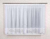 Firana gotowa 600x180, prosta, woal, gipiura 30 cm