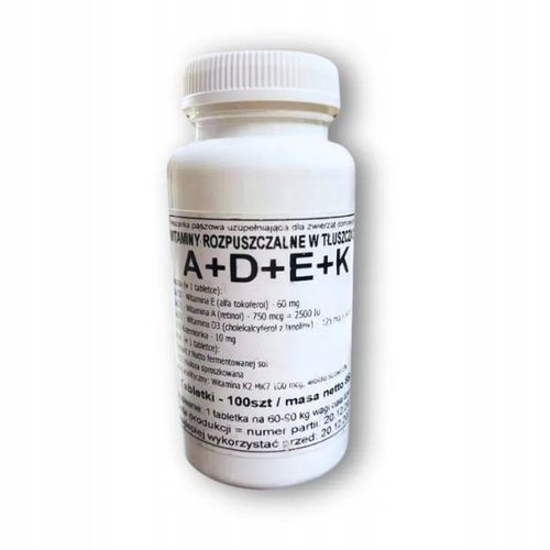 Podkowa Witaminy ADEK 100 tabletek | Zdrowe i Mocne Kości oraz Stawy na Arena.pl