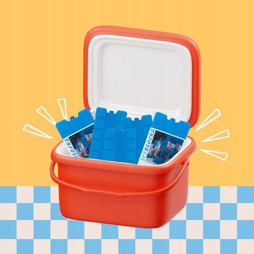 ZESTAW 6 WKŁADÓW 400 ML, 6 x WKŁAD CHŁODZĄCY, DO LODÓWKI TURYSTYCZNEJ na Arena.pl