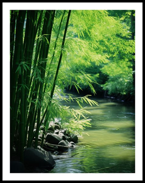 Plakat 50x65cm Spokój Bambusów zdjęcie 3