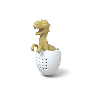 Zaparzacz do herbaty - dinozaur w jajku (Silikonowy) (Biały)