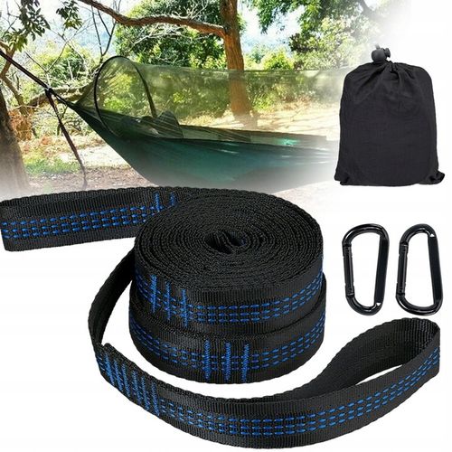 PASY DO MOCOWANIA HAMAKA, 2 SZTUKI, PASY Z 2 KARABIŃCZYKAMI, NA KEMPING na Arena.pl