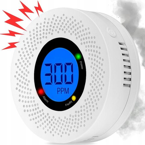 CZUJNIK CZADU DETEKTOR TLENKU WĘGLA CO BEZPRZEWODOWY EKRAN LCD PRO+ na Arena.pl