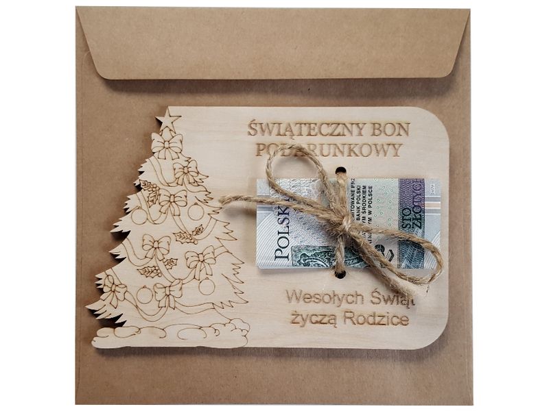 BON podarunkowy BON świąteczny KARTKA świąteczna Prezent na święta zdjęcie 1