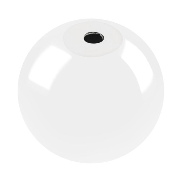 Kula dekoracyjna ceramiczna biała 9 cm zdjęcie 4
