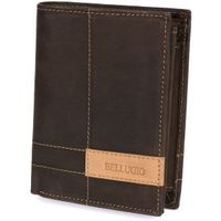 Portfel męski skórzany ALBERTO 123 - ciemnobrązowy