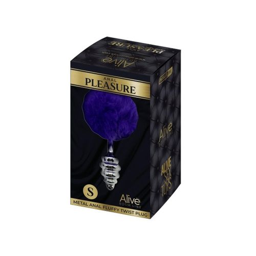 Plug-Metal Anal Fluffly Twist Plug S Dark Purple na Arena.pl