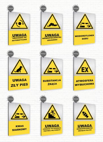 Tabliczka znak informacyjny 30x20 NIE URUCHAMIAĆ Nierdzewna SREBRNA na Arena.pl