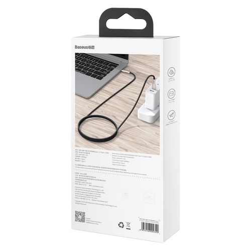 kabel usb-c do usb-c baseus cafule, 100w, 1m (czarny) na Arena.pl