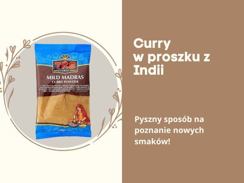 Przyprawa curry madras mild w proszku łagodna z indii do marynat Trs 100g na Arena.pl