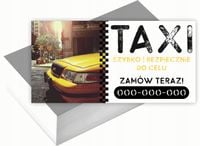 Wizytówki firmowe 100szt DUŻO RÓŻNYCH WZORÓW do wyboru TAXI
