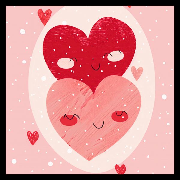 Plakat 30x30cm Ciepło Serca zdjęcie 2