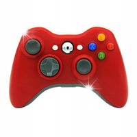 BEZPRZEWODOWY PAD CZERWONY DO KONSOLI XBOX360 PC ODBIORNIK+BATERIA GRATIS!