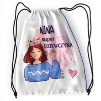 Plecak Sportowy Szkolny Dla Niny Córki Dziecka Z Nadrukiem Ze Zdjęciem