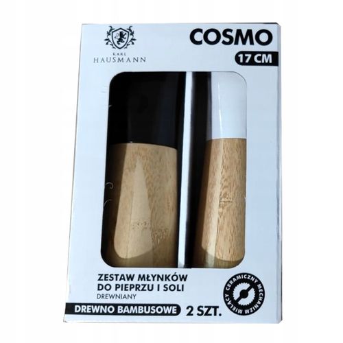 Zestaw komplet młynków do soli i pieprzu drewniane na Arena.pl