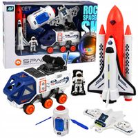 2X Zestaw Kosmiczny Rakieta Wahadłowiec Dron Astronauta Satelita Pojazd