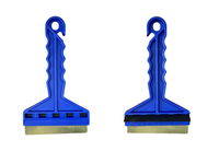 Skrobaczka do szyb z mosiężną krawędzią (niebieska) MURSKA IZS4 FROST