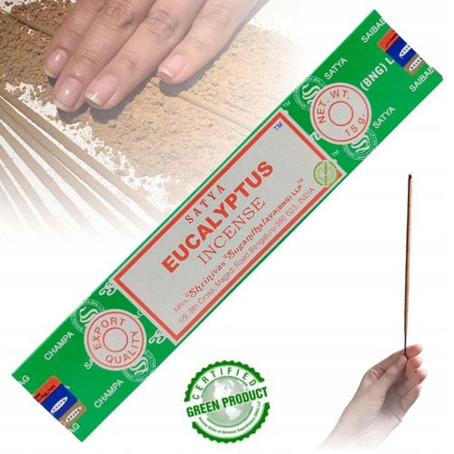 SATYA EUKALIPTUS KADZIDEŁKA PYŁKOWE INCENSE EUCALYPTUS 15 G na Arena.pl