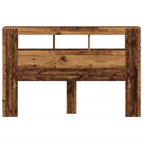 Wezgłowie łóżka z LED, stare drewno, 160x18,5x103,5 cm na Arena.pl
