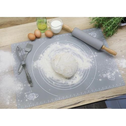 Stolnica Silikonowa Mata Kuchenna Podkładka Podziałka Miara Duża XXL 65x45 na Arena.pl