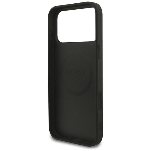 Etui Guess 4G Strap Triangle Logo MagSafe do iPhone 17 Pro Max czarny na Arena.pl