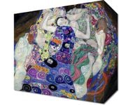 Obraz 20x20cm Dziewica, Gustaw Klimt Vintage do Salonu