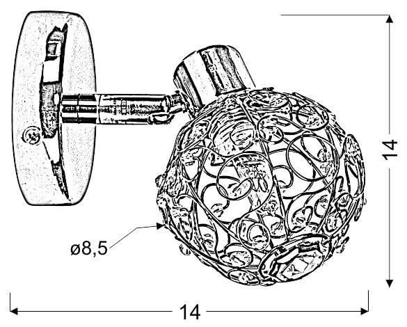 Collar spot 1x40W G9 chrom zdjęcie 2