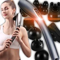 MOCNY Masażer Wibracyjny do Masażu Kark Ciała Pleców Masujący BEZPRZEWODOWY