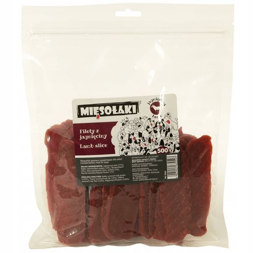 PRZYSMAKI DLA PSA MIĘSOŁAKI MIĘKKIE FILETY Z JAGNIĘCINY 500G na Arena.pl